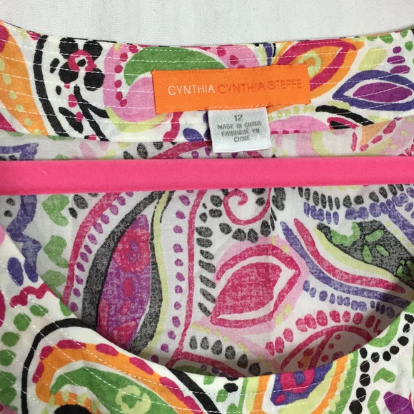 Cynthia Cynthia Steffe colorful patterned top - Picture 2 of 2